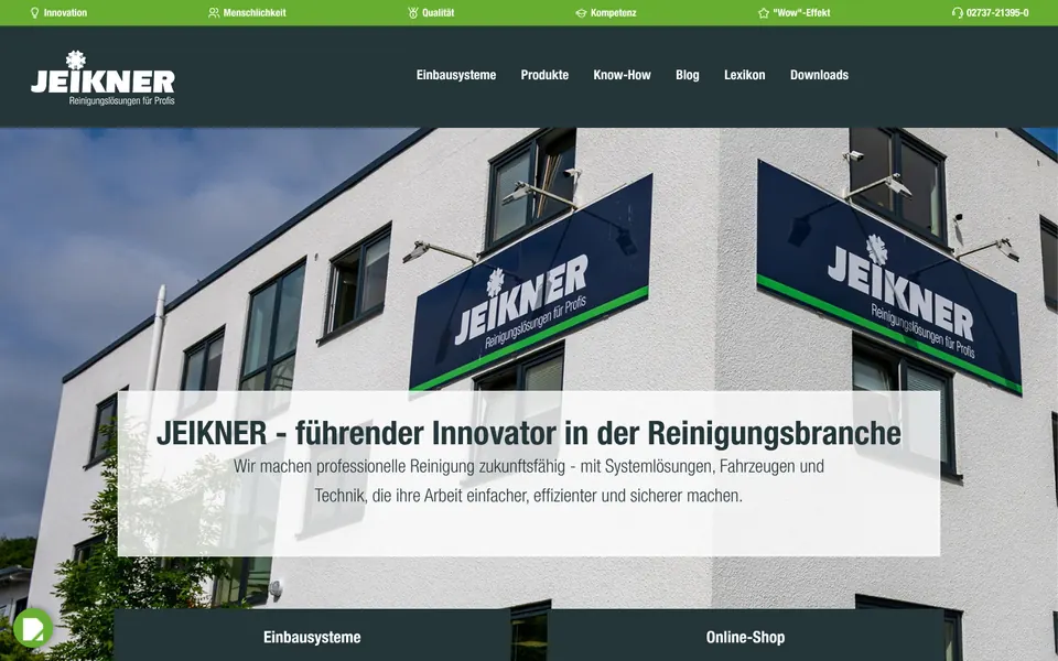 Startseite des Shopware-Shops Jeikner (jeikner.de)